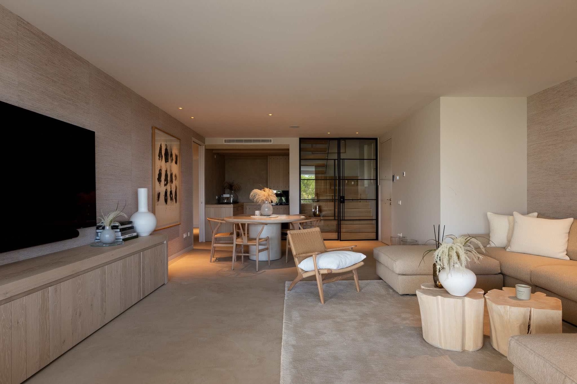 Resa estates Ibiza for sale Talamanca luxury apartment duplex first living.jpg